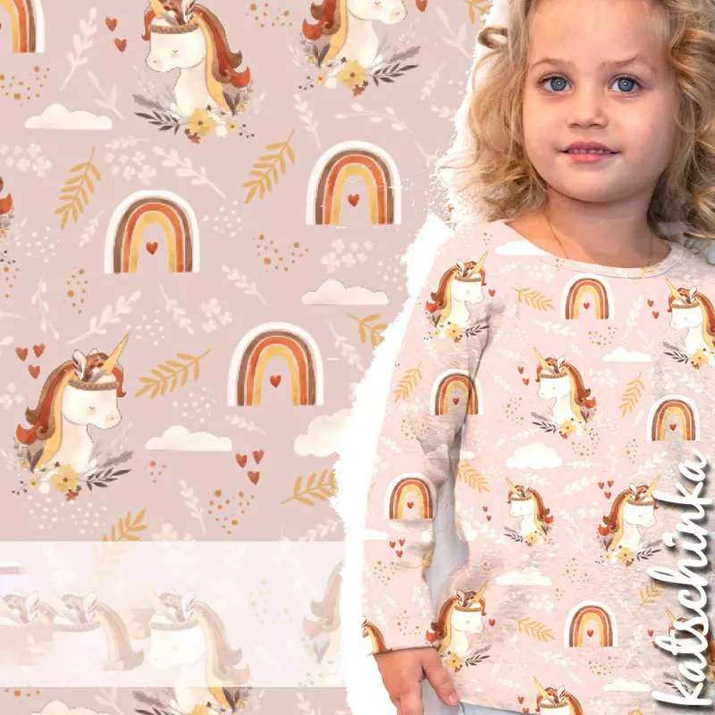 Bio Sommersweat #Rainbow Unicorn - Kopie